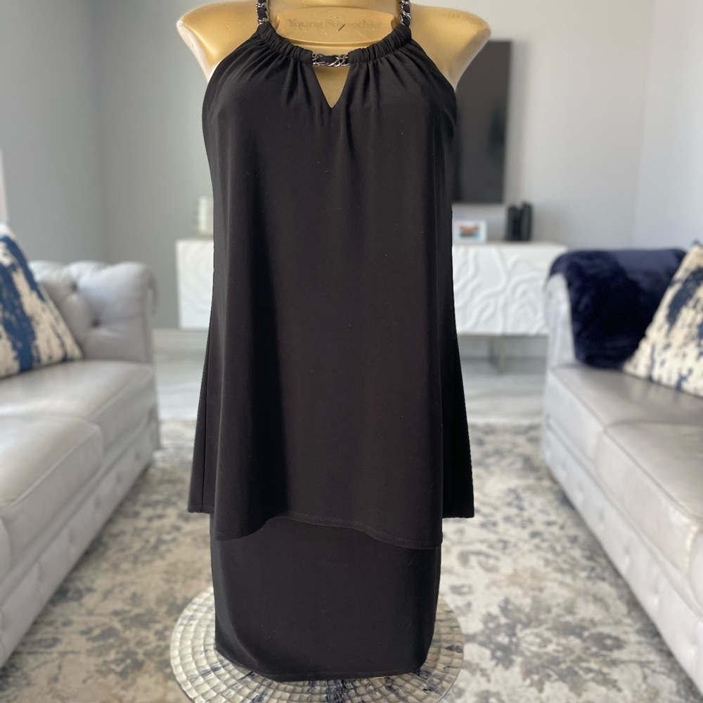 Laundry by Shelli Segal Women’s Elegant Black Halter  Dress Size 2
